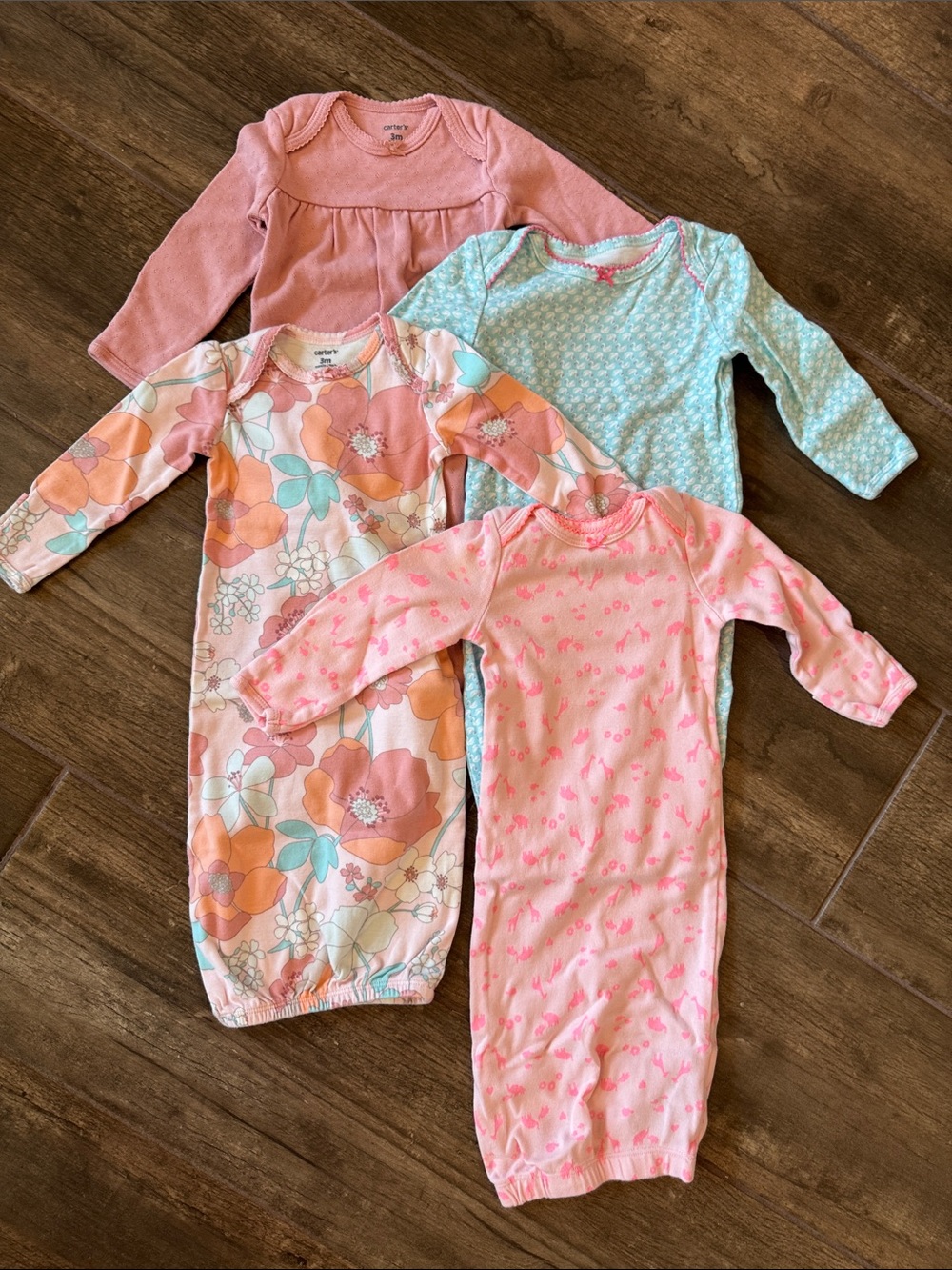 Carters Newborn 0-3 Months Sleeper Gown